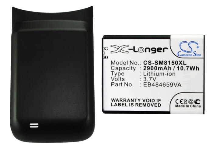 3.7V, 2900mAh, Li-ion Battery fits Samsung, Galaxy W, Gt-i8150, 10.73Wh