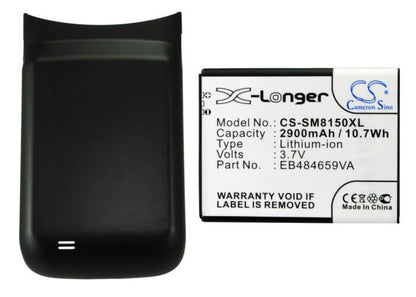 3.7V, 2900mAh, Li-ion Battery fits Samsung, Galaxy W, Gt-i8150, 10.73Wh