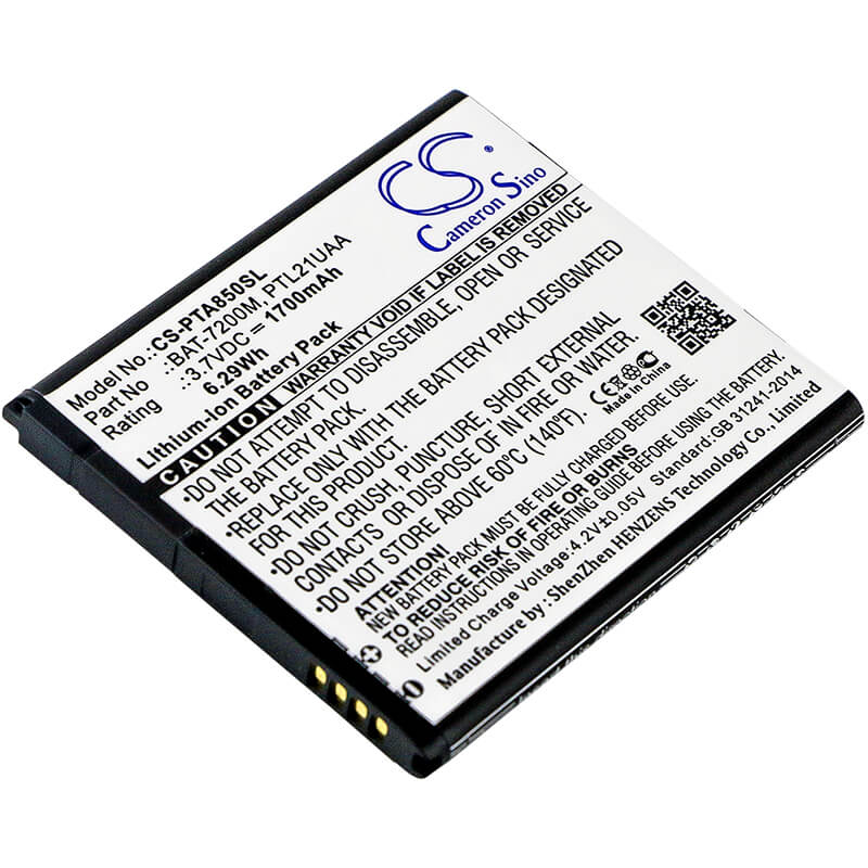 3.7V, 1700mAh, Li-ion Battery fits Sky, Im-a810s, Im-a830s, 6.29Wh