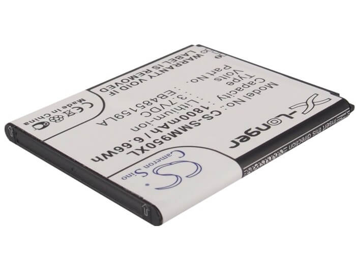 3.7V, 1800mAh, Li-ion Battery fits Virgin Mobile, Galaxy Reverb, Sph-m950, 6.66Wh
