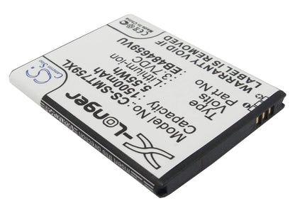 3.7V, 1500mAh, Li-ion Battery fits Boostmobile, Sph-m930, Transform Ultra, 5.55Wh