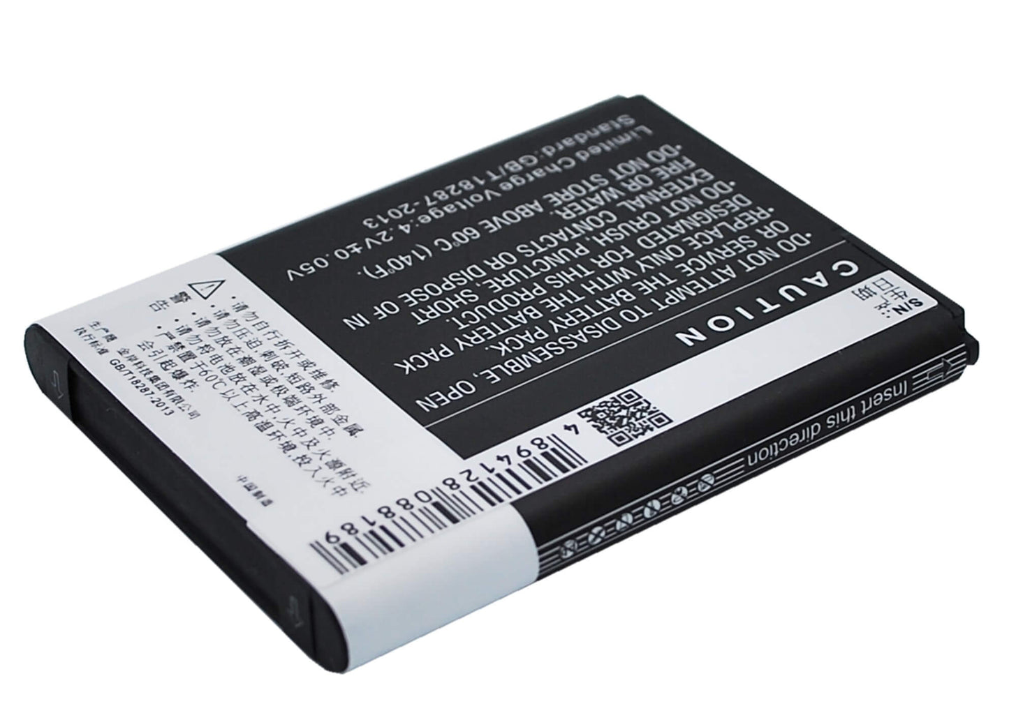 3.7V, 2050mAh, Li-ion Battery fits Gionee, A326, A809, 7.585Wh