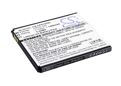 3.7V, 1500mAh, Li-ion Battery fits Coolpad, 5313s, 5.55Wh
