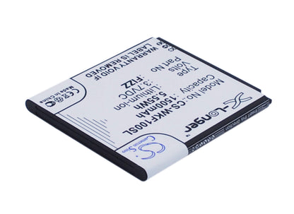 3.7V, 1500mAh, Li-ion Battery fits Wiko, Fizz, 5.55Wh