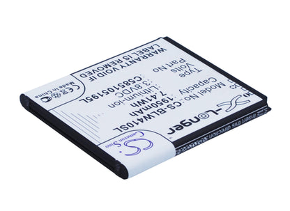 3.8V, 1950mAh, Li-ion Battery fits Archos, 40 Cesium, 7.41Wh