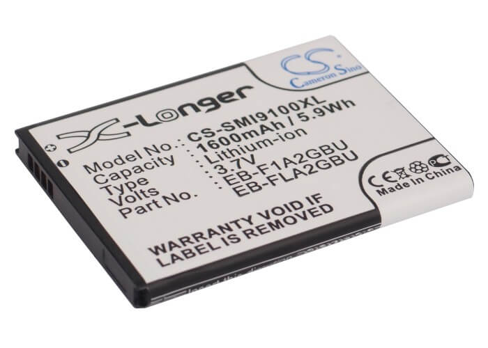3.7V, 1600mAh, Li-ion Battery fits Ntt Docomo, Eb-f1a2gbu, Eb-fla2gbu, 5.92Wh