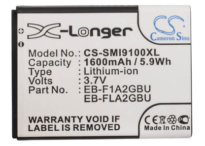 3.7V, 1600mAh, Li-ion Battery fits Ntt Docomo, Eb-f1a2gbu, Eb-fla2gbu, 5.92Wh