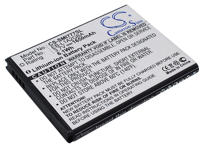 3.7V, 1650mAh, Li-ion Battery fits Samsung, Attain, Galaxy Attain 4g, 6.105Wh