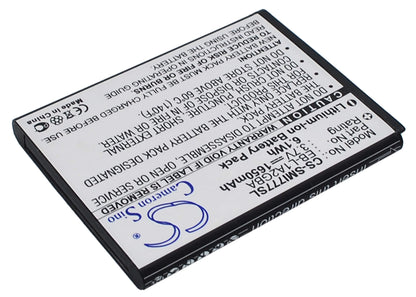 3.7V, 1650mAh, Li-ion Battery fits At&t, Galaxy S Ii, Sgh-i777, 6.105Wh