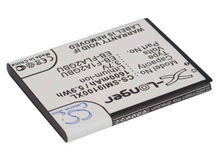 3.7V, 1600mAh, Li-ion Battery fits Uscellular, Galaxy S Ii, Galaxy Sii, 5.92Wh