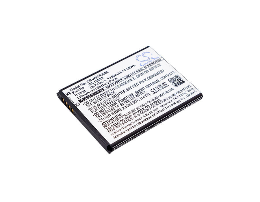 3.7V, 1350mAh, Li-ion Battery fits Archos, 40 Titanium, 4.995Wh