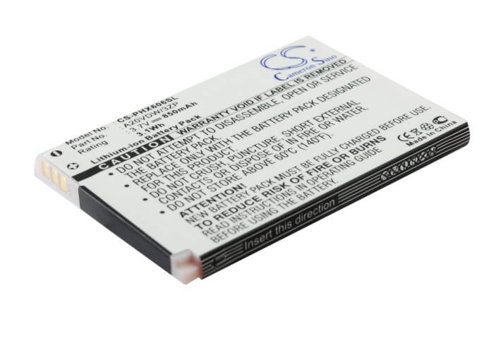 3.7V, 850mAh, Li-ion Battery fits Philips, Xenium X606, 3.145Wh