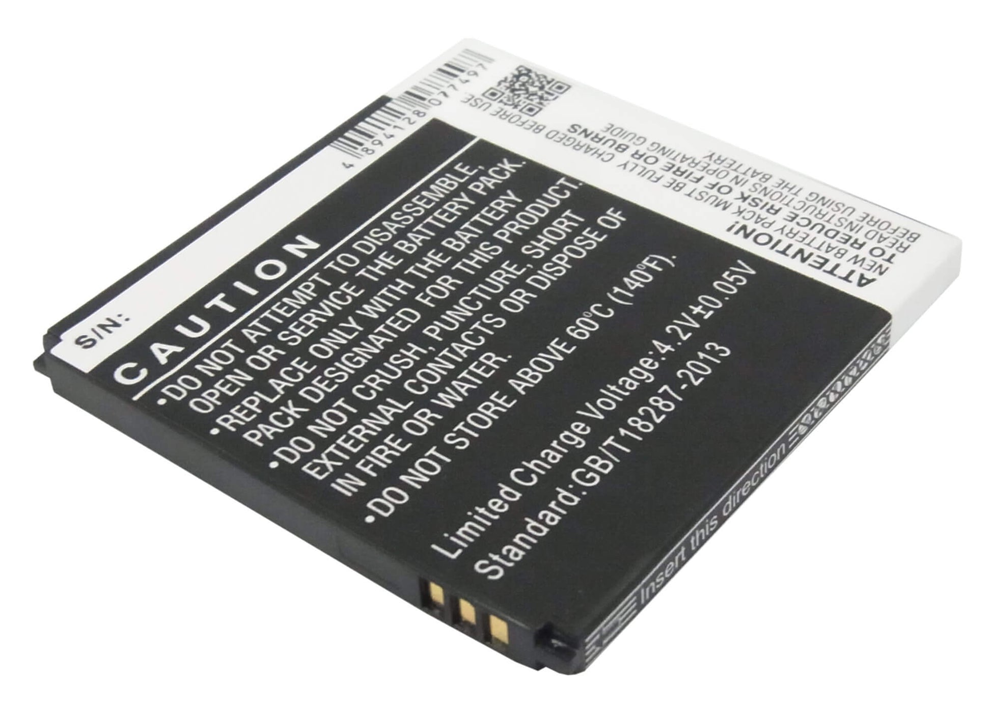 3.7V, 1800mAh, Li-ion Battery fits Acer, Liquid E2, Liquid E2 Dou, 6.66Wh