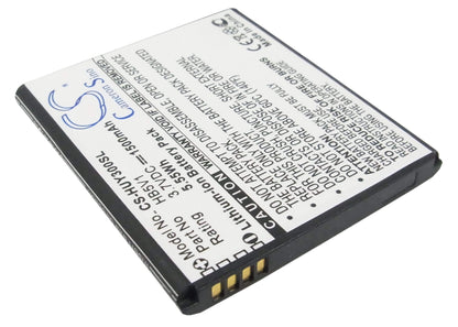 3.7V, 1500mAh, Li-ion Battery fits Huawei, Ascend G350, Ascend G350-u00, 5.55Wh