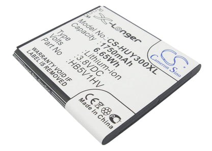 3.8V, 1750mAh, Li-ion Battery fits Huawei, Ascend G350, Ascend G350-u00, 6.65Wh
