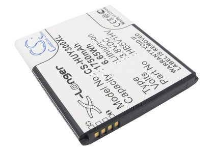 3.8V, 1750mAh, Li-ion Battery fits Huawei, Ascend G350, Ascend G350-u00, 6.65Wh