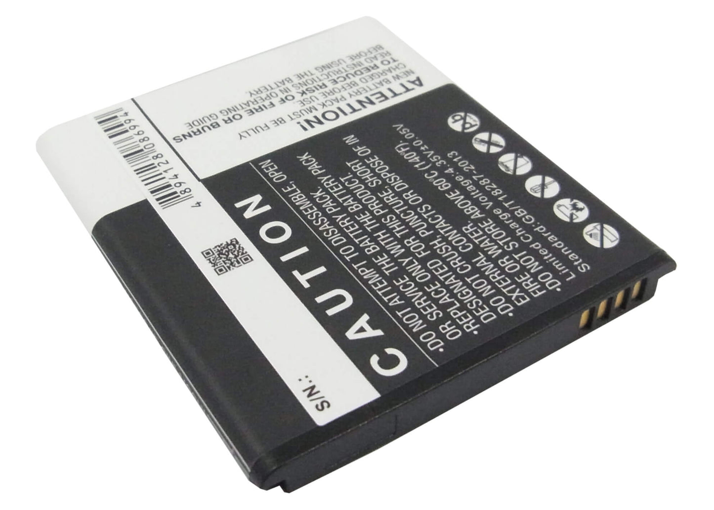 3.8V, 1750mAh, Li-ion Battery fits Huawei, Ascend G350, Ascend G350-u00, 6.65Wh