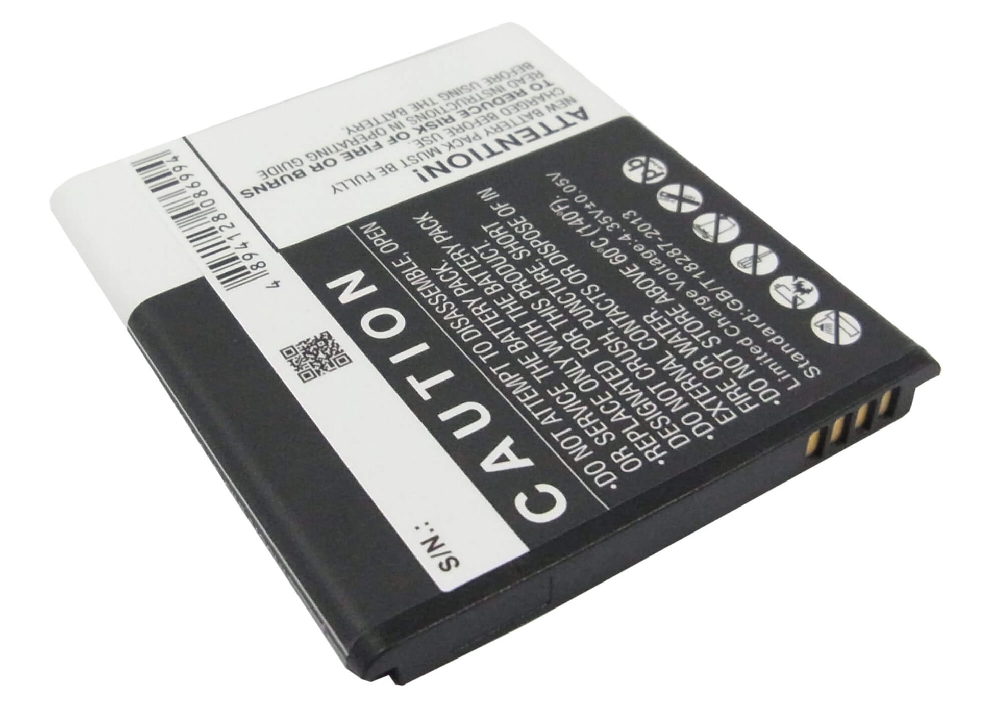 3.8V, 1750mAh, Li-ion Battery fits Huawei, Ascend G350, Ascend G350-u00, 6.65Wh