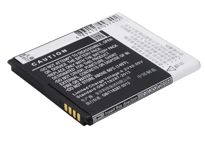 3.7V, 1600mAh, Li-ion Battery fits Tcl, J600t, J630t, 5.92Wh