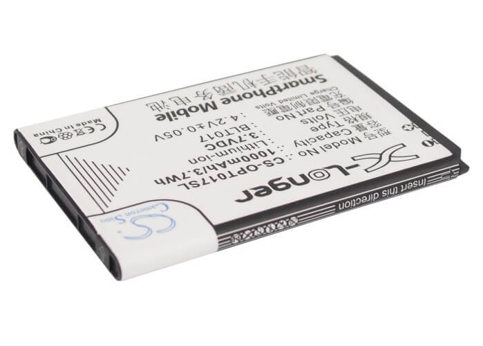 3.7V, 1000mAh, Li-ion Battery fits Oppo, A613, A615, 3.7Wh