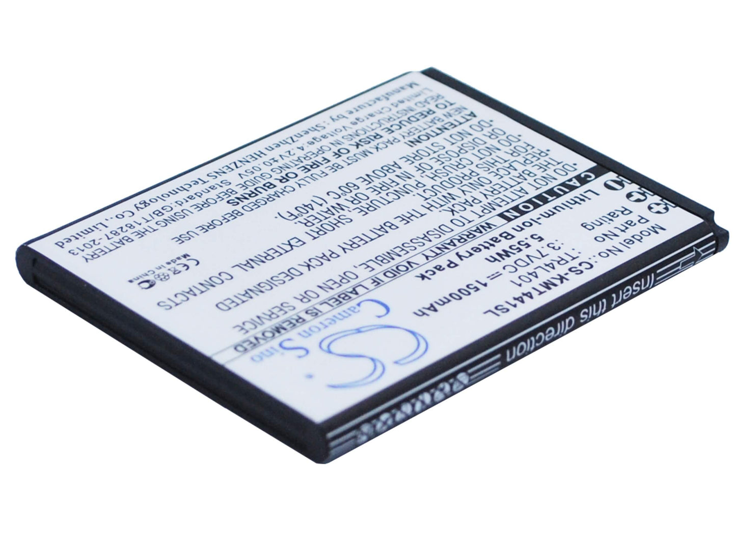 3.7V, 1500mAh, Li-ion Battery fits Kazam, Tr4l4044044-01, Trooper 440l, 5.55Wh