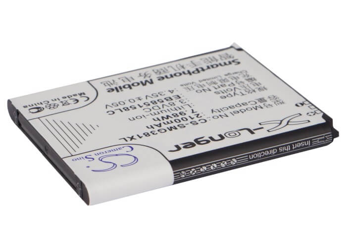 3.8V, 2100mAh, Li-ion Battery fits Samsung, Galaxy Win Pro, Sm-g3812, 7.98Wh