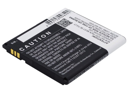 3.7V, 1800mAh, Li-ion Battery fits Wiko, Kite, 6.66Wh