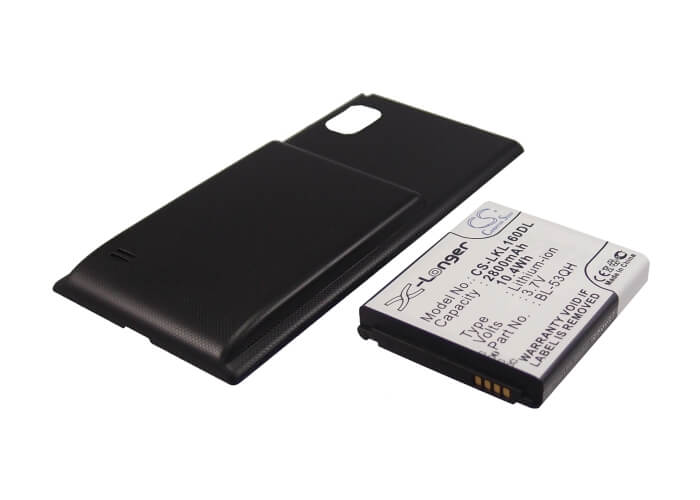 3.7V, 2800mAh, Li-ion Battery fits Lg, F160k, F160l, 10.36Wh