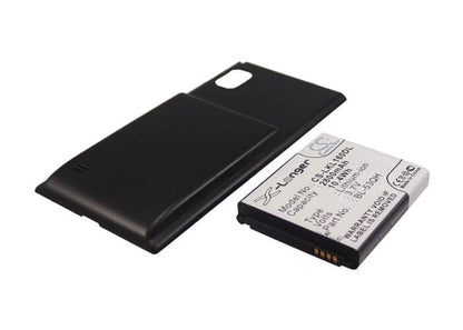 3.7V, 2800mAh, Li-ion Battery fits Lg, F160k, F160l, 10.36Wh