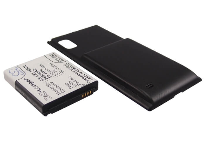 3.7V, 2800mAh, Li-ion Battery fits Lg, F160k, F160l, 10.36Wh