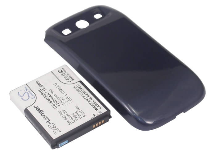 Blue, 3.7V, 4200mAh, Li-ion Battery fits Ntt Docomo, Galaxy S 3, Galaxy S Iii, 15.54Wh