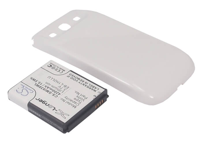 White, 3.7V, 4200mAh, Li-ion Battery fits Ntt Docomo, Galaxy S 3, Galaxy S Iii, 15.54Wh