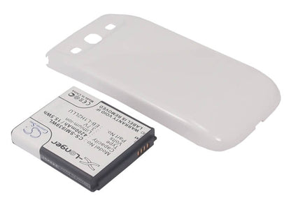 White, 3.7V, 4200mAh, Li-ion Battery fits Ntt Docomo, Galaxy S 3, Galaxy S Iii, 15.54Wh