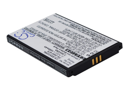 3.7V, 1050mAh, Li-ion Battery fits Simvalley, Sx-325, 3.885Wh