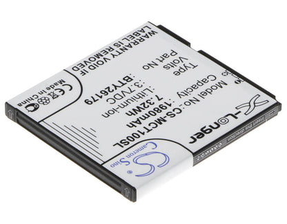 3.7V, 1980mAh, Li-ion Battery fits Mobistel, Cynus T1, 7.326Wh