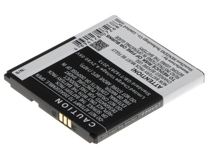 3.7V, 1980mAh, Li-ion Battery fits Mobistel, Cynus T1, 7.326Wh