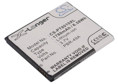 3.7V, 1780mAh, Li-ion Battery fits At&t, Bbm030ch, Flex 4g, 6.586Wh