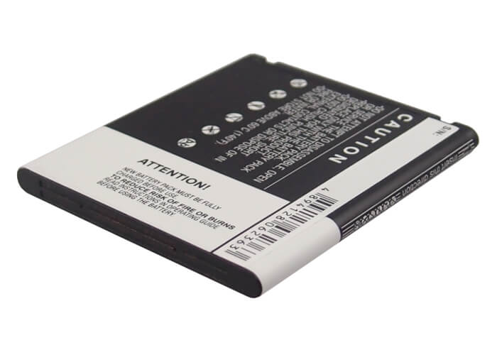 3.7V, 1600mAh, Li-ion Battery fits Lg, Lu6200, Nitro Hd, 5.92Wh