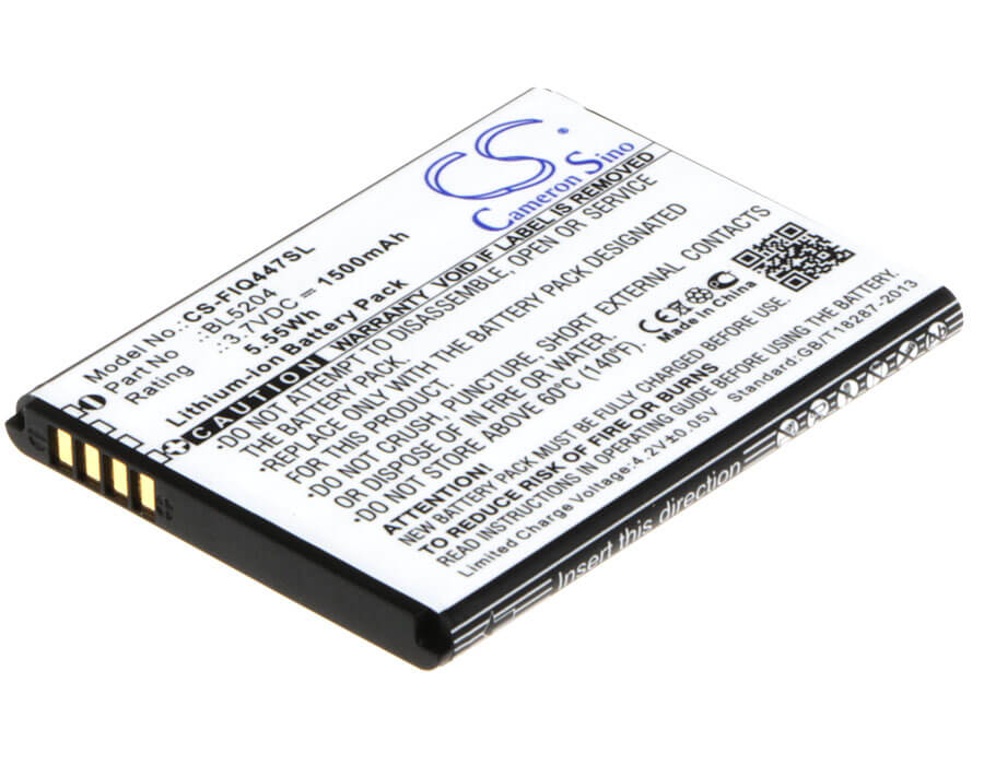 3.7V, 1500mAh, Li-ion Battery fits Fly, Era Life 1, Iq447, 5.55Wh