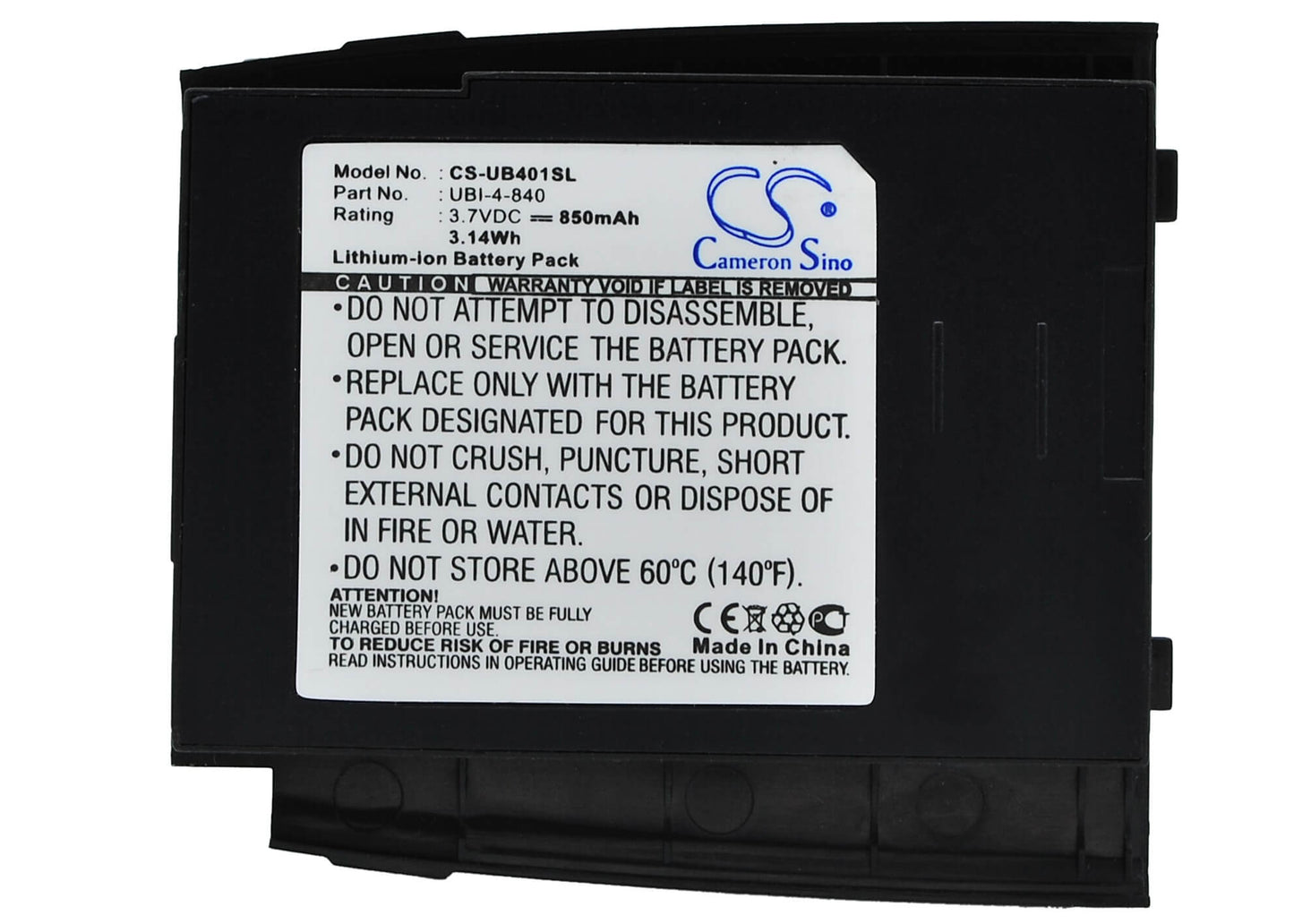 3.7V, 850mAh, Li-ion Battery fits Gigabyte, Gsmart, 3.145Wh