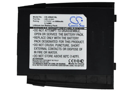 3.7V, 850mAh, Li-ion Battery fits Gigabyte, Gsmart, 3.145Wh