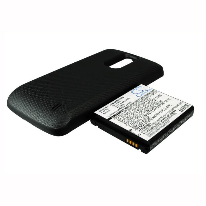 3.7V, 2850mAh, Li-ion Battery fits Lg, Lu6200, Nitro Hd, 10.545Wh