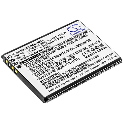 3.7V, 1300mAh, Li-ion Battery fits At&t, Flip Iv, U102aa, 4.81Wh