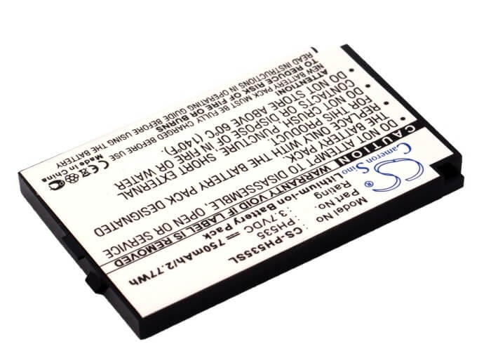 3.7V, 750mAh, Li-ion Battery fits Philips, 350, 355, 2.775Wh
