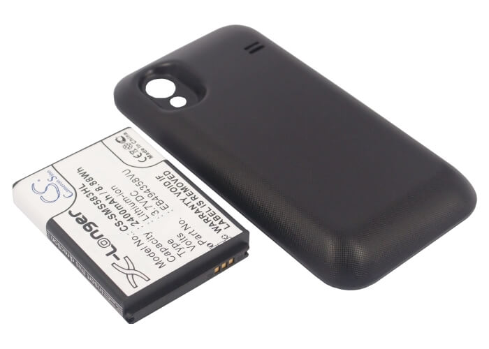 3.7V, 2400mAh, Li-ion Battery fits Samsung, Gt-s5830, Gt-s5830i, 8.88Wh