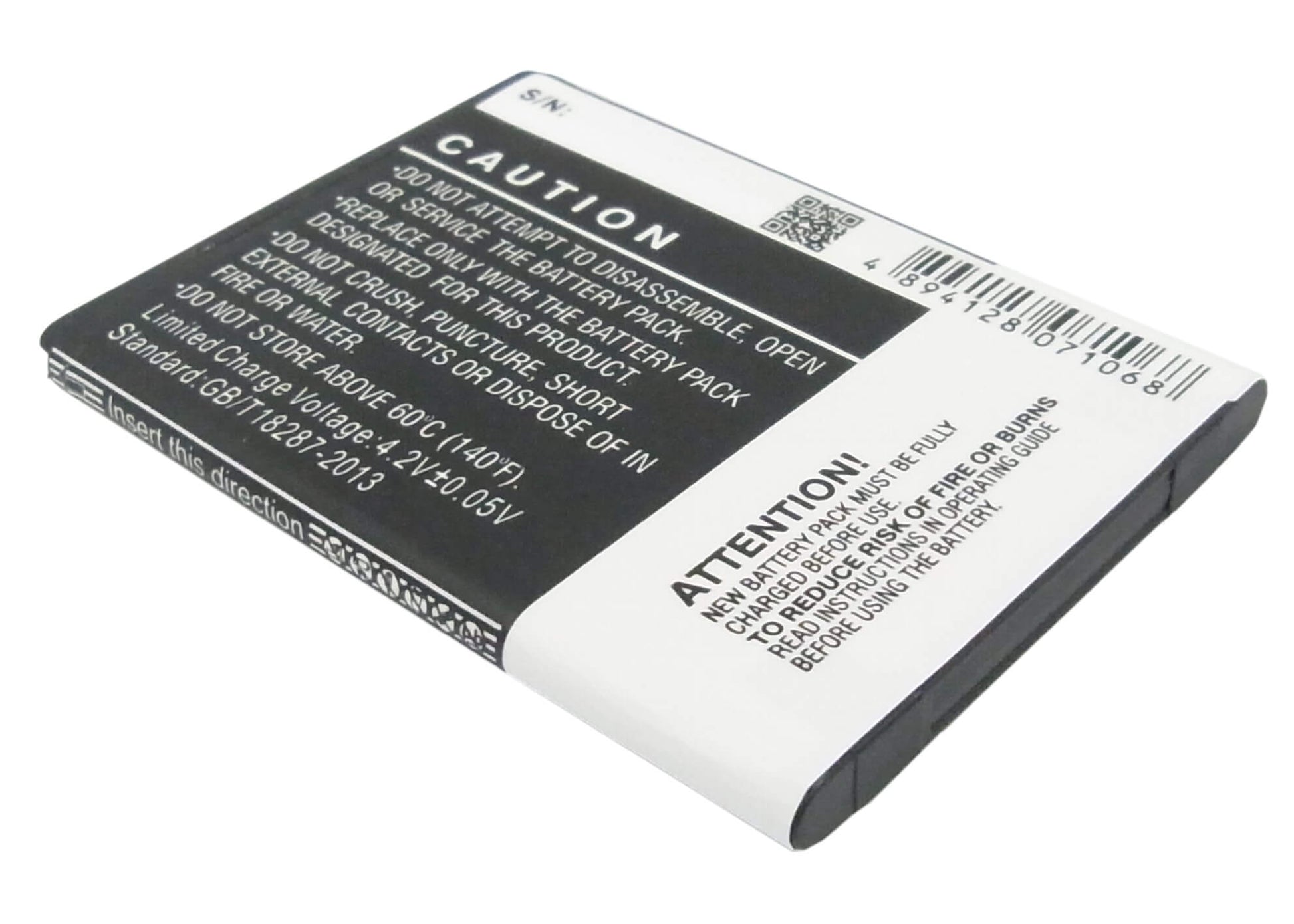 3.7V, 1300mAh, Li-ion Battery fits Samsung, Galaxy Ace Plus, Galaxy Ace Q, 4.81Wh