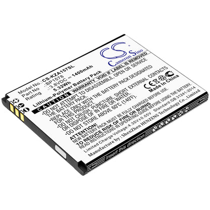 3.8V, 1400mAh, Li-Polymer Battery fits Kazuna, 440g, Etalk, 5.32Wh
