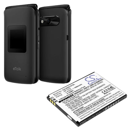 3.8V, 1400mAh, Li-Polymer Battery fits Kazuna, 440g, Etalk, 5.32Wh