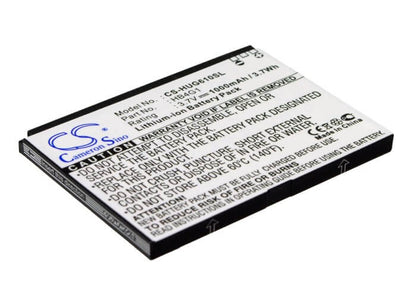 3.7V, 1000mAh, Li-ion Battery fits Huawei, G6610, G6610v, 3.7Wh