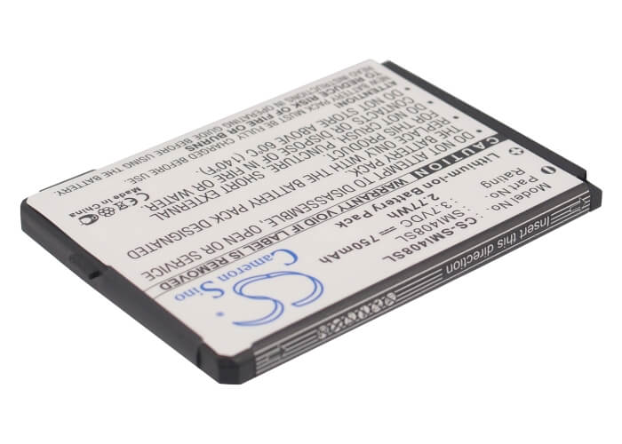 3.7V, 750mAh, Li-ion Battery fits Samsung, Sgh-i400, Sgh-i408, 2.775Wh